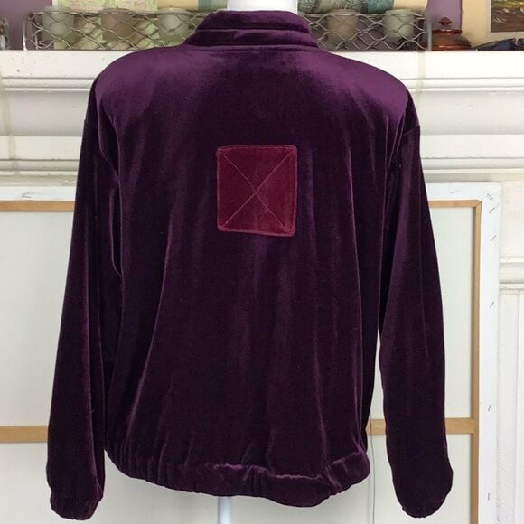 Y2K vintage velvet shacket lined sparkle buttons & pockets❤️ - Picture 3 of 9